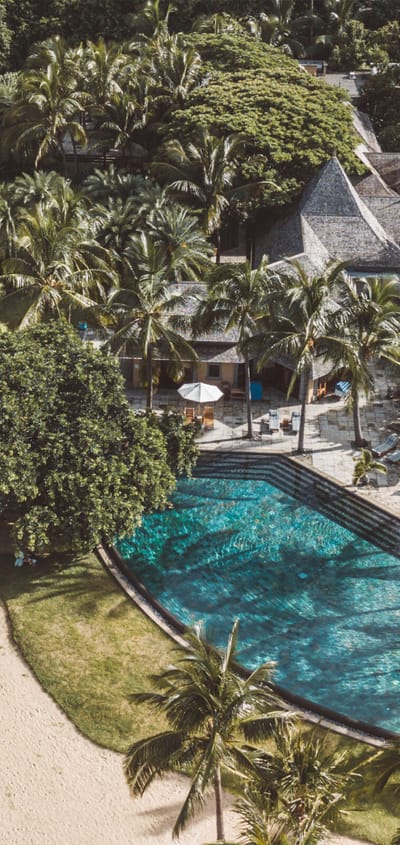 Rejser til Maurtius, Maradiva Villas Resort & Spa, Pool- og strandområdet