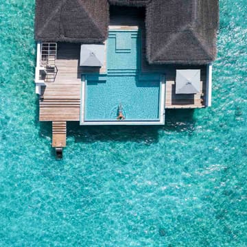 Rejser til Maldiverne, Finolhu Baa Atoll, Pool i Villa Rockstar