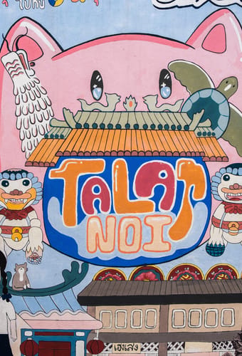 Thailand Bangkok talat noi kvarteret streetart