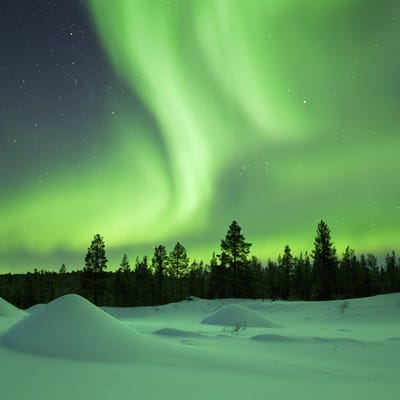 finland Lapland wilderness hotels northern light scaled safari