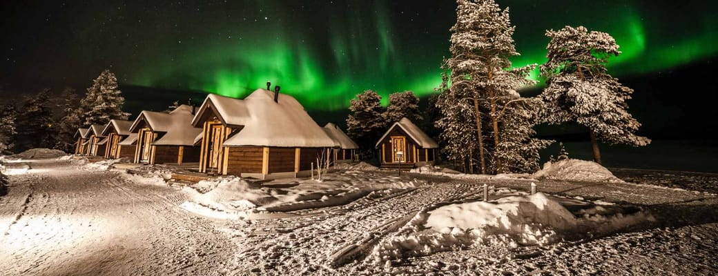 Finland, Finske Lapland, Inari, Wilderness Hotel Aurora Cabin