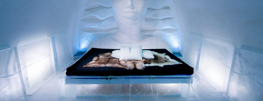 Sverige Lapland Icehotel Art Suite Icewoman
