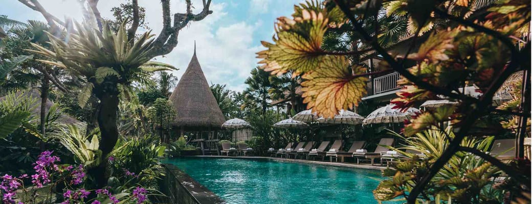 Indonesien, Bali, Ubud, The Alena Resort, Pool Area