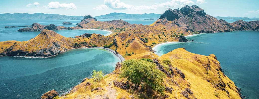 Indonesien Komodo, Padar Island Udsigt