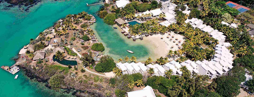 Dronebillede af Paradise Cove Boutique Hotel