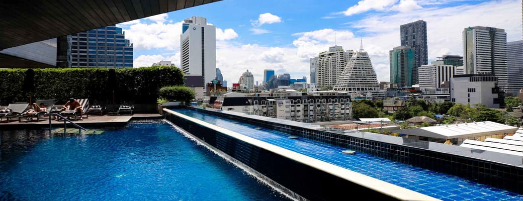 Thailand, Bangkok, Pullman Bangkok Hotel G, Pool View
