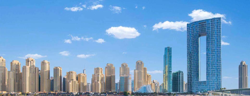 Dubai Address Beach Resort, Skyline