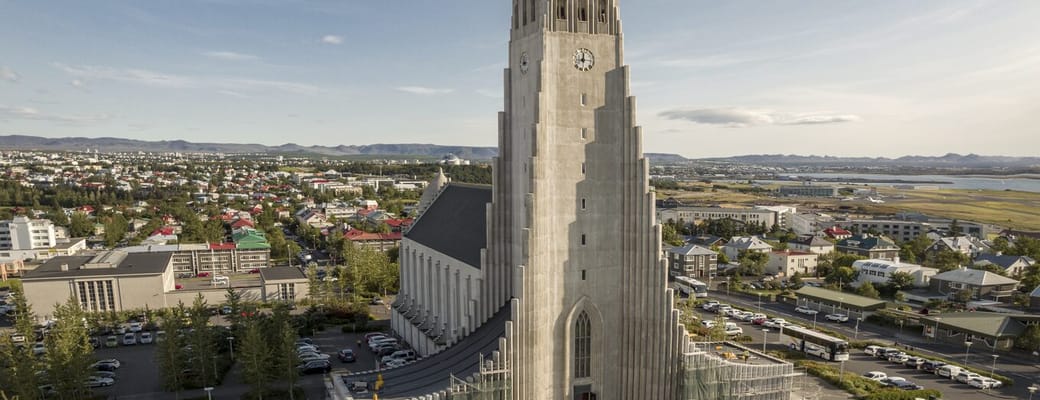 Hallgrimskirken i Reykjavik, Island