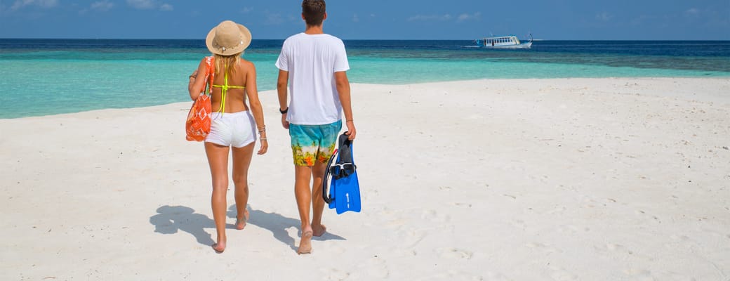 Rejser til Maldiverne, Sandies Bathala Resort, strand