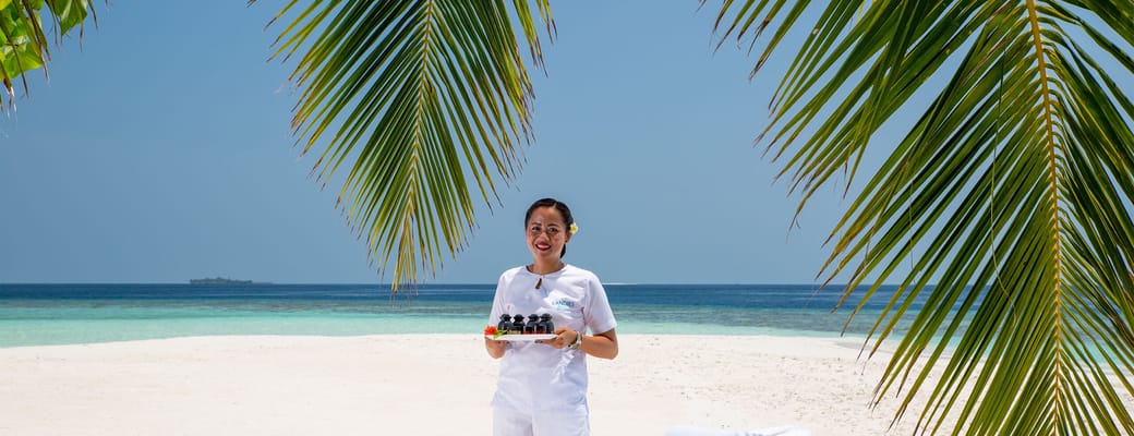 Rejser til Maldiverne, Sandies Bathala Resort, spa