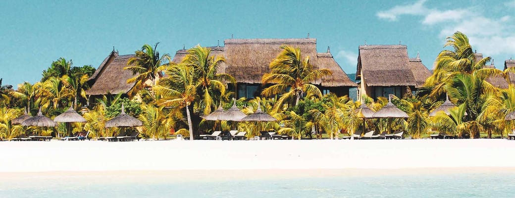 Rejser til Mauritius, Dinarobin Beachcomber Golf Resort & Spa, stranden