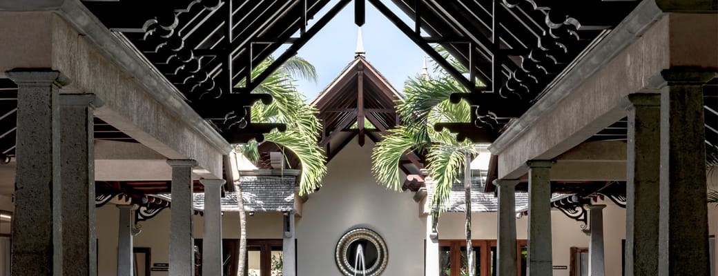 Rejser til Maurtius, Maradiva Villas Resort & Spa, Lobbyen på Maradiva Villas Resort & Spa