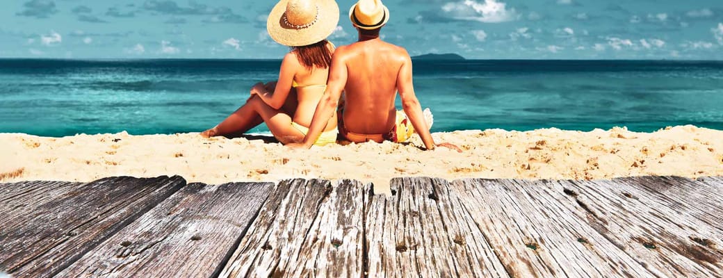seychellerne digue par strand