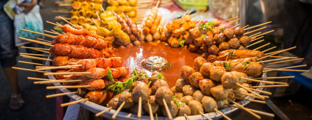 street food i bangkok thailand