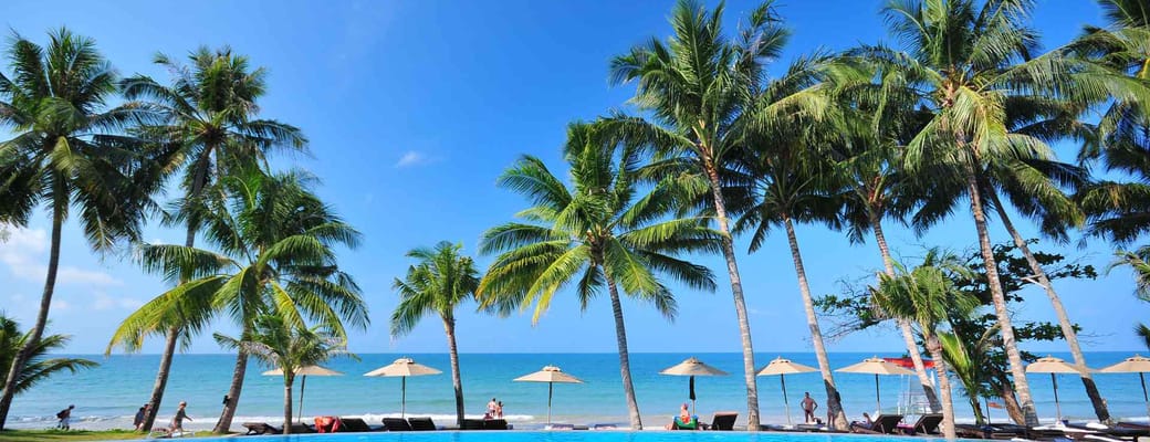 Thailand, Koh Chang, KC Grande Beach Resort & Spa, Pool View