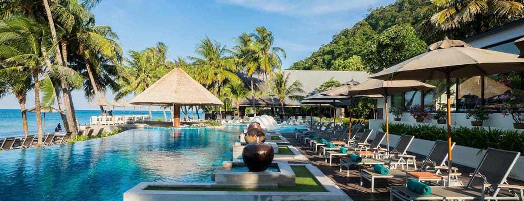 Thailand, Koh Chang, KC Grande Beach Resort & Spa, Pool View