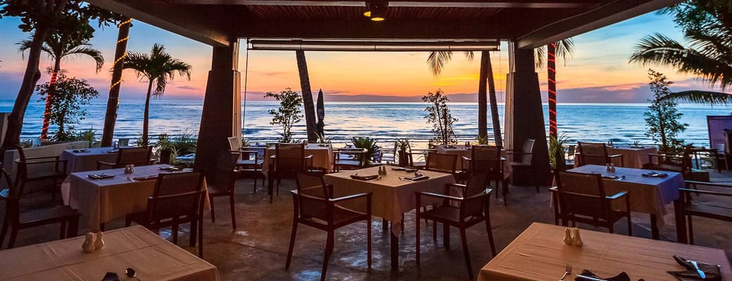 Thailand, Koh Chang, KC Grande Beach Resort & Spa, Restaurant Sunset