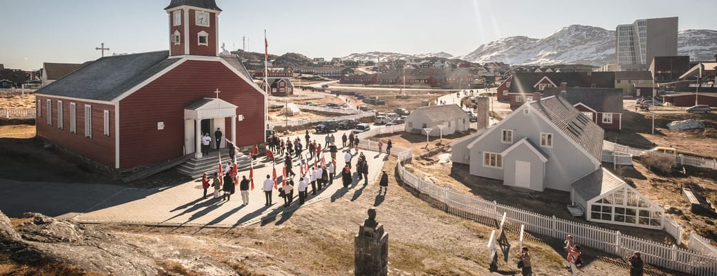 the old church nuuk sunny national day greenland june scaled