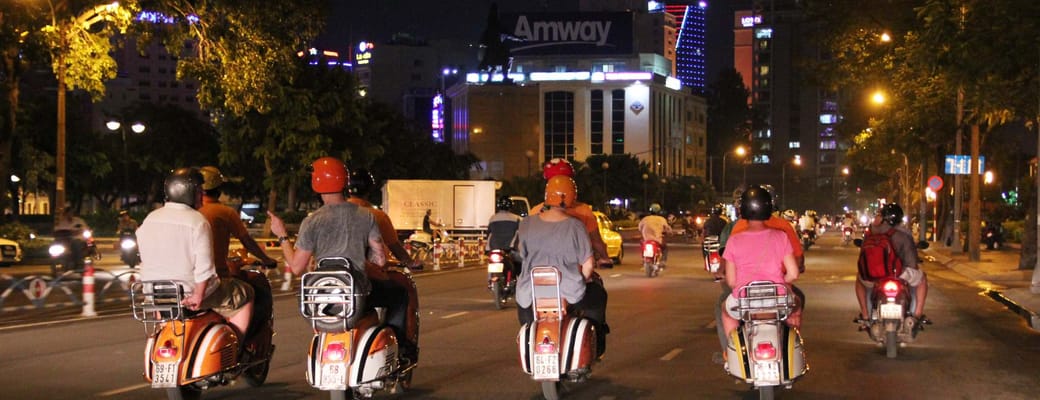 Vietnam chi minh aftentur vespa oplev det rigtige saigon by udflugt udflugt på