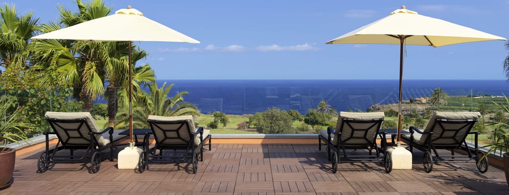 Spanien Tenerife Hacienda del Conde Solterrasse