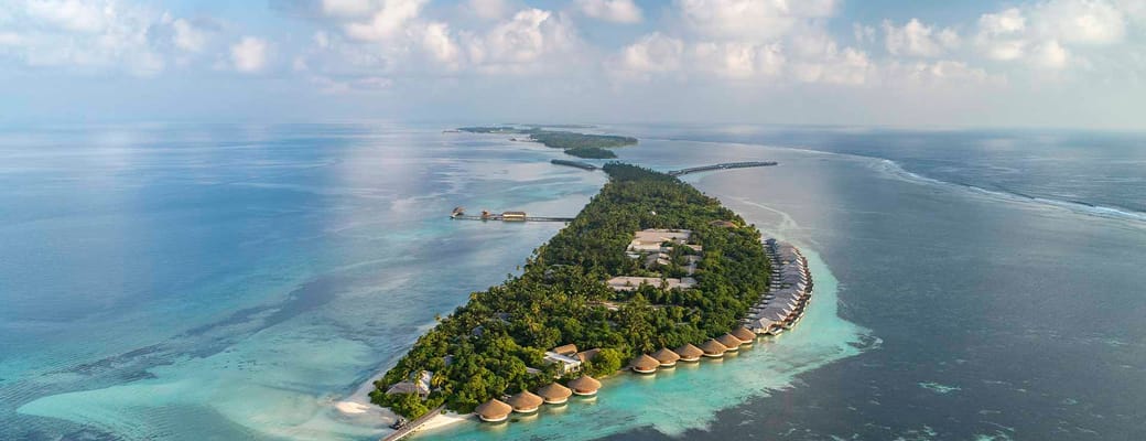 Rejser til Maldiverne, The Residence Maldives at Dhigurah, fra luften