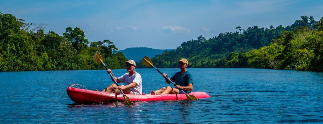Cambodia Tatai 4 Rivers Floating Lodge, Kayaking, Flod, Jungle