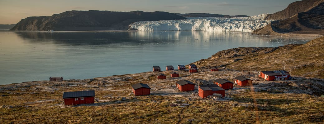 Groenland Eqi Glacier Lodge Kredit Visit Greenland