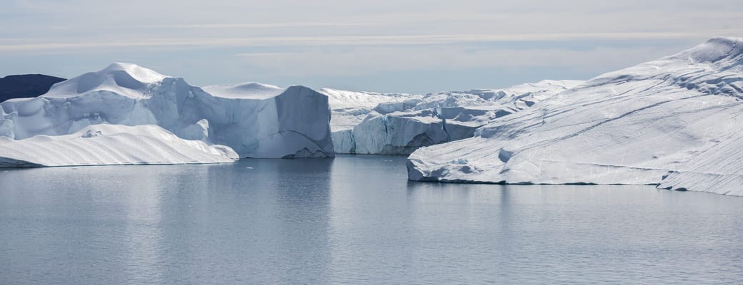 Gr&oslash;nland iceberg scape Ilulissat icefjord. aningaaq rosing carlsen greenland scaled