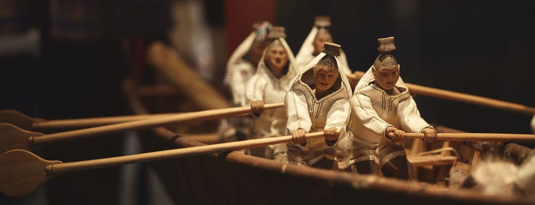 Gr&oslash;nland inuit women boat national museum. photo peter lindstrom greenland scaled