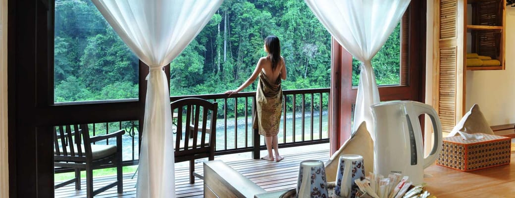 Malaysia, Borneo, Danum Valley Borneo Rainforest Lodge, River View