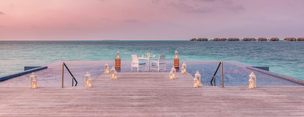 Rejser til Maldiverne, Conrad Maldives Rangali Island, infinity pool