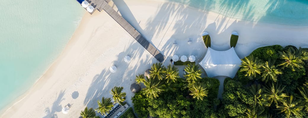 Rejser til Maldiverne, Conrad Maldives Rangali Island, udsigt over Justin Nicholas