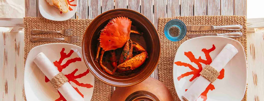 Rejser til Maldiverne, Finolhu Baa Atoll, Lækre retter på Crab Shack Restaurant