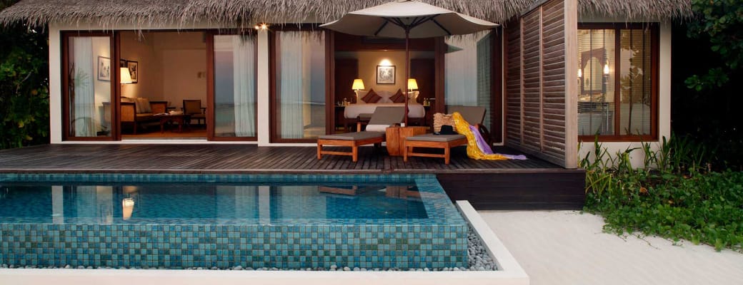 Beach pool villa