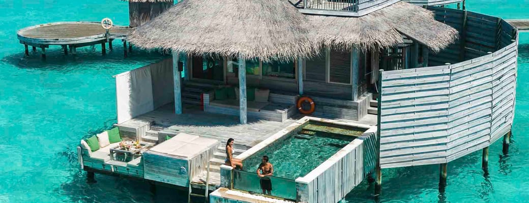 Rejser til Maldiverne, Six Senses Laamu, Water pool villa