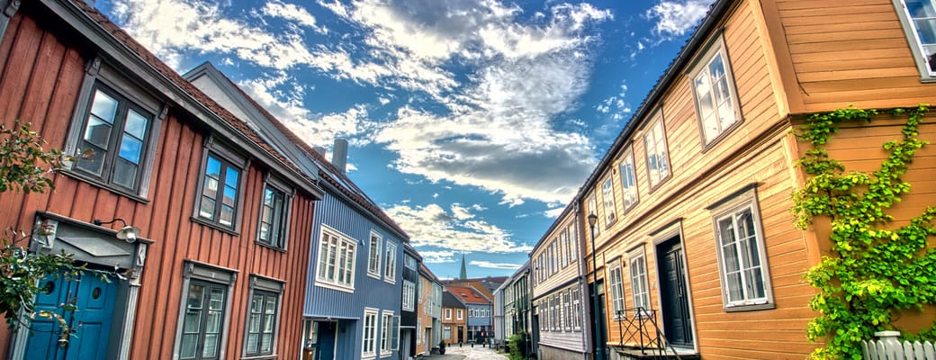 Norge Trondheim Gamle By