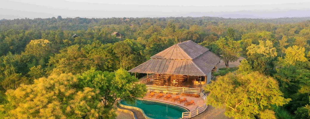 Thailand, Chiang Mai, The Bush Camp, Pool Area