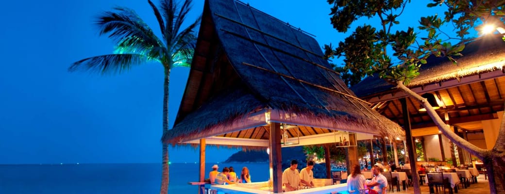 Thailand, Koh Phangan, Buri Rasa Village Koh Phangan, Strand Bar