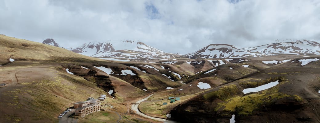 Island, Highland Base smukt beliggende i Kerlingarfj&ouml;ll