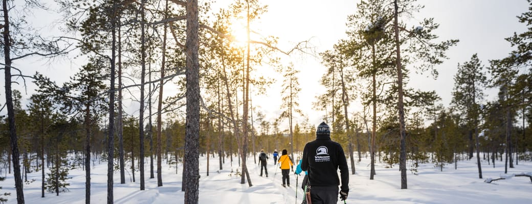 finland Lapland wilderness hotels cross country skiing scaled