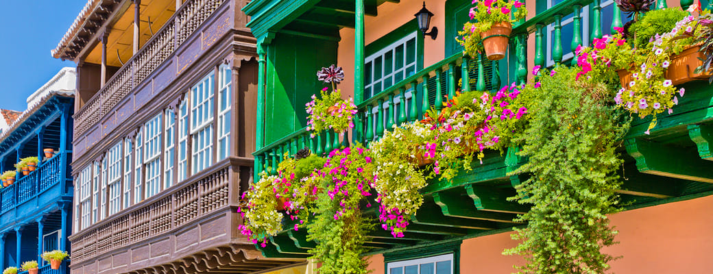 farverige huse i Santa Cruz