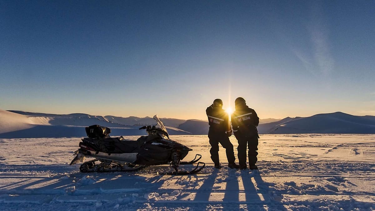 Solvinter og Svalbards arktiske natur