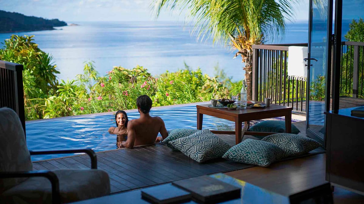 Poolvilla i paradiset Praslin