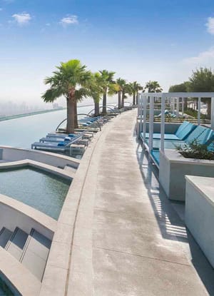 Dubai Address Beach Resort, Infinity Pool Deck, Sitting area