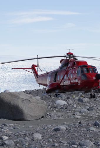 Gr&oslash;nland, Ilulissat, Helikoptertur, Kangia, Natur, Indlandsisen