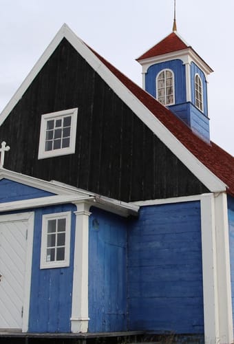 Grønland, Sisimiut, Museum, Blå Kirke, Bygd