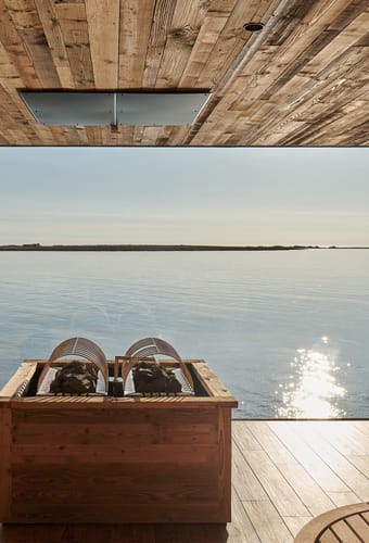 Udsigt fra suana til havet
