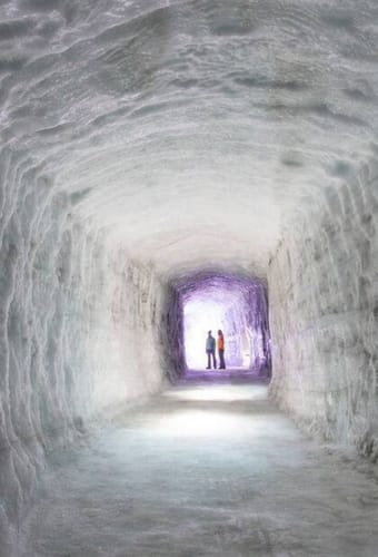Island Vestisland Reykjavik Udflugt Istunnel På Langjokull