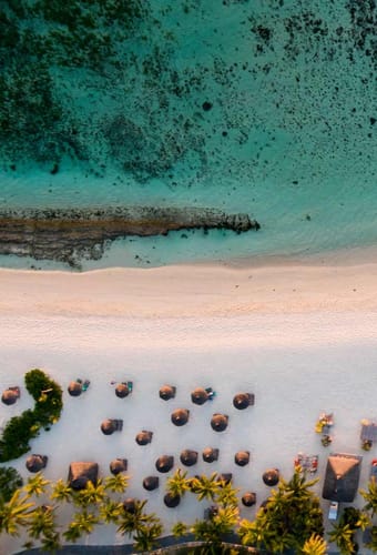 Rejser til Mauritius, Dinarobin Beachcomber Golf Resort & Spa, Stranden ved Dinarobin Beachcomber