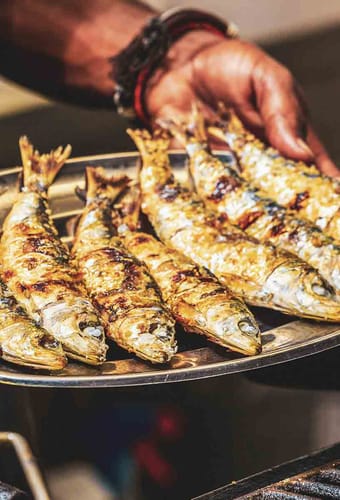 Sardiner på sølvfad i Portugal